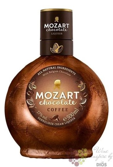 Mozart  Chocolate Coffee  original Austrian chocolate liqueur 17% vol.  0.50 l