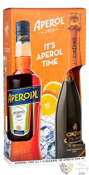 Cinzano  Spritz set  Italian liqueur 11%. vol.  2x0.7l