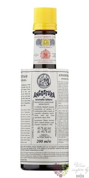 Angostura  Aromatic bitters  original bartenders concentrate Trinidad &amp; Tobago 44.7% vol.  0.2