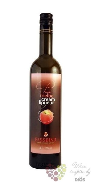 Fassbind cream  Peach Melba  premium Swiss liqueur 17% vol.  0.70 l