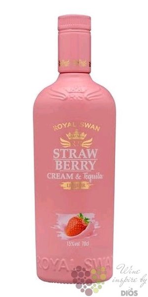 Royal Swan Strawberry CREAM &amp; Tequila 15% vol.  0.70 l