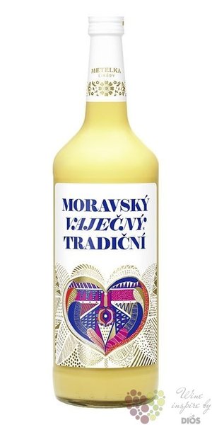 Moravsk vajen tradin moravian eggs liqueur by Metelka 15% vol.  1.00 l