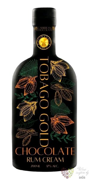 Tobago Gold  Chocolate  Carribean rum cream liqueur 17% vol.  0.70 l