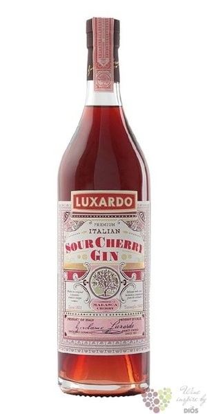 Luxardo  Sour Cherry  flavored Italian dry gin 37.5% vol.  0.70 l