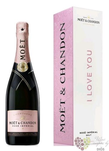Moet &amp; Chandon ros  Imperial  I love You  brut Champagne Aoc  0.75 l