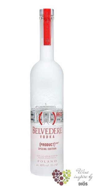 Belvedere „ Red ” special edition premium Polish vodka 40% vol.     1.00 l
