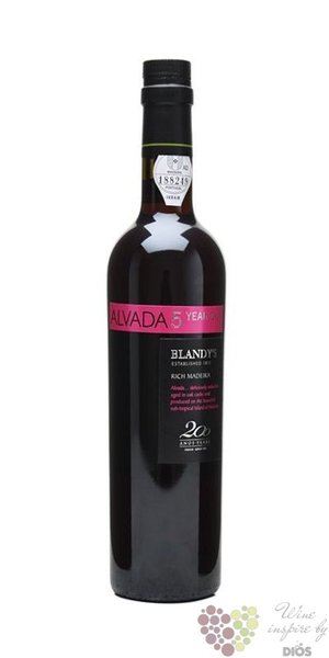 Blandys  Alvada  aged 5 years rich Madeira Do 19% vol.    0.50 l
