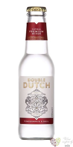 Double Dutch  Pomegranate &amp; Basil  flavored English tonic water  0.20 l