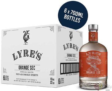 Lyres  Orange Sec  Triple Sec liqueur Alternative 00% vol.  6*0.70 l
