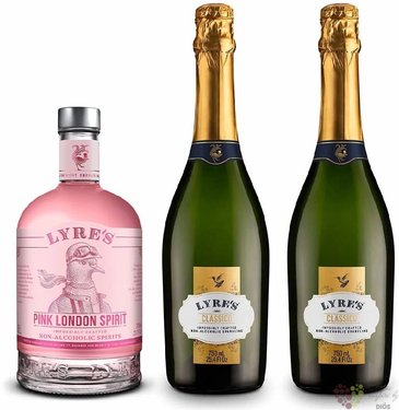 Lyres Spritz „ Pink Grande Duo ” Pink London @ Classico Spritz 00% vol.  3*0.70 l