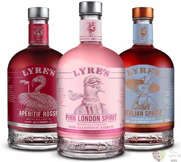 Lyres  Pink Negroni Set  Coctail Alternative set 00% vol.  3*0.70 l