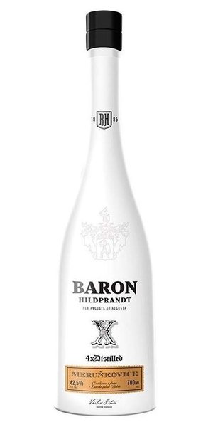 Baron Hildprandt X  Merukovice  Bohemian fruits aged brandy 42,5% vol.  0.70 l