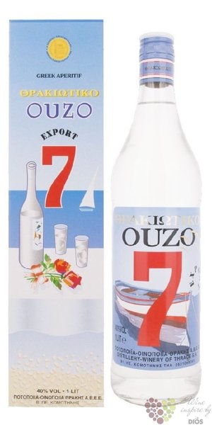 Ouzo 7 Greek anise liqueur 38% vol.  1.00 l
