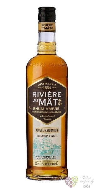 Riviere du Mat agricole Ambre  Double maturation  aged Reunion rum 45% vol.  0.70 l