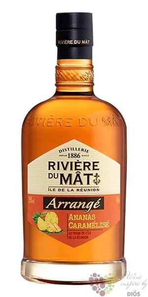 Rivire du Mat Arrange  Ananas Caramelis  flavored Reunion rum 35% vol.  0.70 l