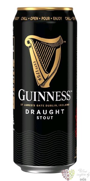 Guinness  Draught  Irish stout beer 4.2% vol.  0.50 l