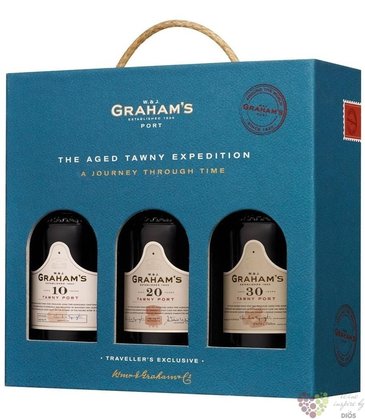 W&amp;J Grahams  Selection  degustation gift set of Porto Doc 20% vol.  3x0.20 l