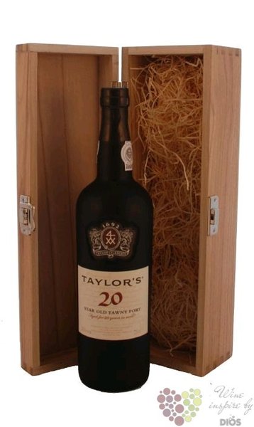 Taylors 20 years old  Wood aged tawny  wood box Porto Doc 20% vol.   0.75 l