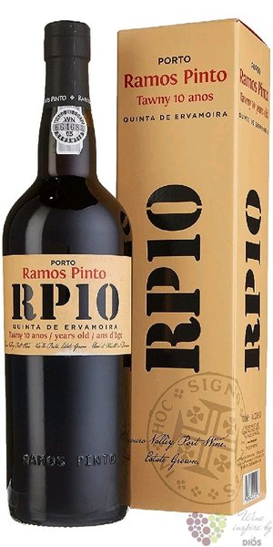 Ramos Pinto  Quinta Ervamoira  10 years old wood aged Tawny Porto Doc 20% vol.    0.75 l