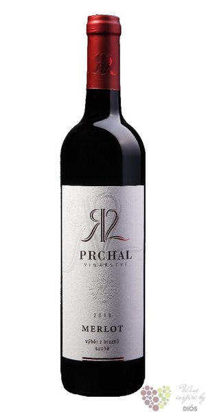 Merlot 2018 výběr z hroznů z vinařství Prchal 0.75l
