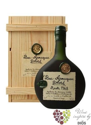 Delord  Millesimes  1968 vintage Bas Armagnac Aoc 40% vol.    0.70 l