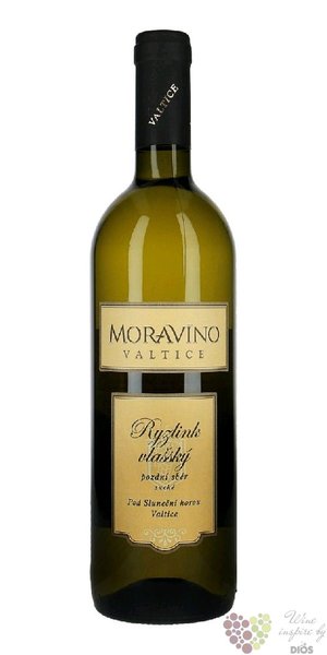 Ryzlink vlašský 2017 pozdní sběr vinařství Moravíno Valtice 0.75 l