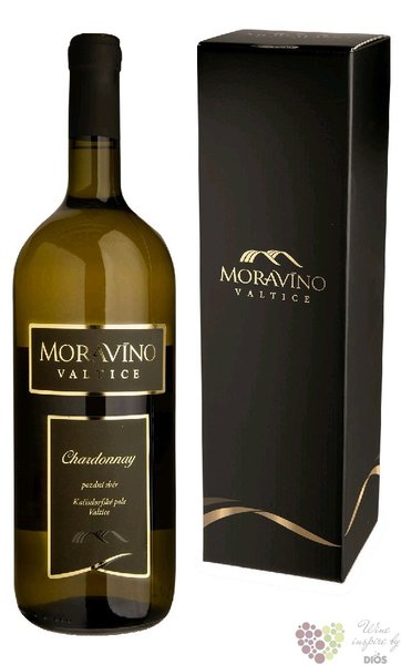 Chardonnay 2019 pozdn sbr gift box vinastv Moravno Valtice  1.50 l