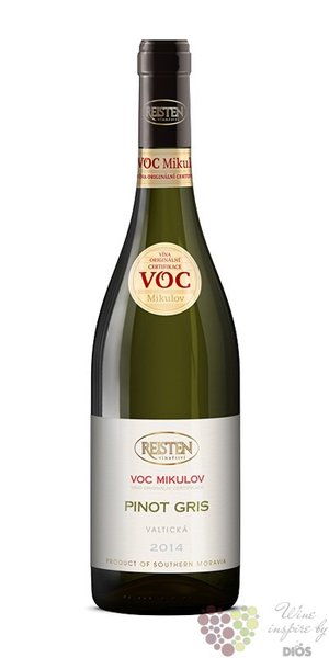Pinot gris 2014 VOC Mikulov z vinastv Reisten Pavlov 0.75 l