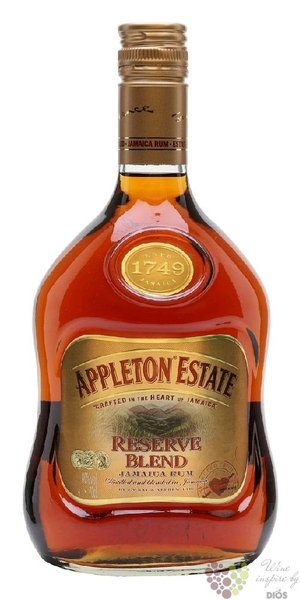 Appleton Estate  Reserve blend  aged Jamaican rum 40% vol.  0.70 l