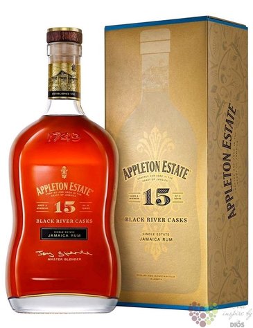 Appleton Estate  Black river  aged 15 years Jamaican rum 43% vol.  0.70 l
