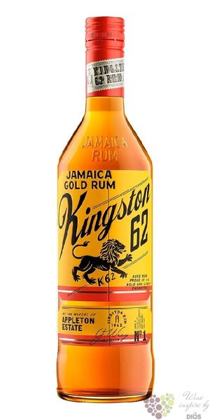 Appleton  Kingston 62 gold  aged Jamaican rum 40% vol.  0.70 l