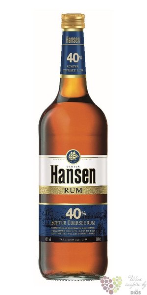 Hansen  Blue  aged  Caribbean rum 40% vol.  1.00 l