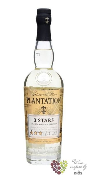 Plantation  3 stars  white artisanal Caribbean rum 41.2% vol.  0.70 l