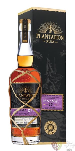 Plantation Single cask 1992  Panama  aged 27 years Caribbean rum 51.1% vol.  0.70 l