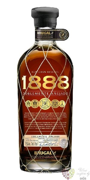 Brugal Gran reserva  1888 Doblemente Aejado  aged Dominican rum 38% vol.  0.70 l