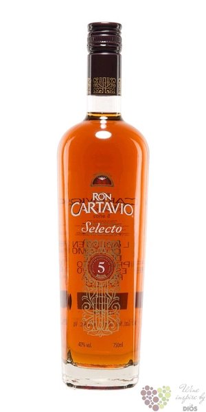 Cartavio  Selecto 5  aged 5 years Peruan rum 40% vol.  0.70 l