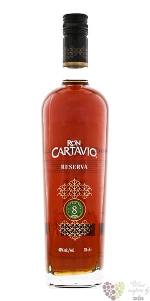 Cartavio  Reserva 8  aged 8 years Peruan rum 40% vol. 0.70 l