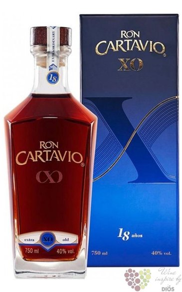 Cartavio  XO  aged 18 years Peruan rum 40% vol.  0.70 l