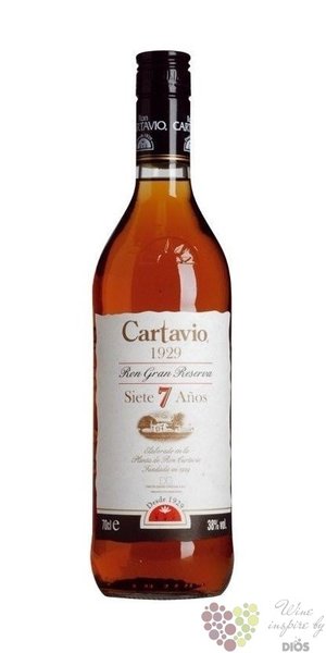 Cartavio 1929  Grand reserva 7 aos  aged 7 years rum of Peru 38% vol.  0.70 l