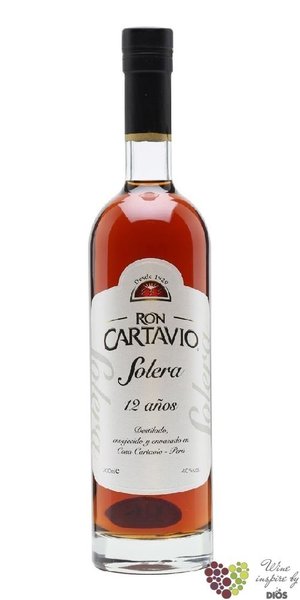 Cartavio 1929  Solera  aged 12 years rum of Peru 40% vol.  0.70 l