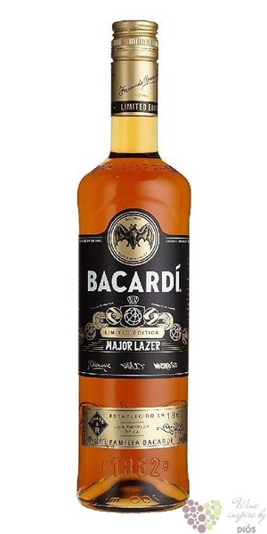 Bacardi limited edition  Major Lazer  aged Cuban rum 40% vol.  0.70 l