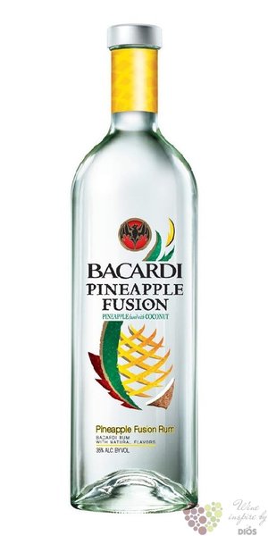 Bacardi  Pineapple fusion  flavored Cuban rum 32% vol   1.00 l
