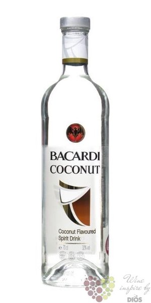 Bacardi  Coconut  flavored Puerto Rican rum 32% vol.  0.70 l