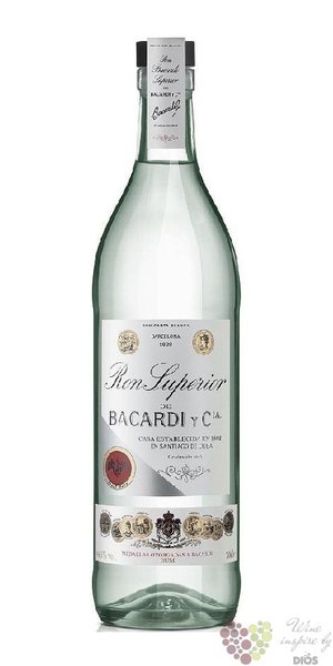 Bacardi Superior  Heritage  limited edition of ultra premium white Cuban rum 44.5% vol.  0.70 l