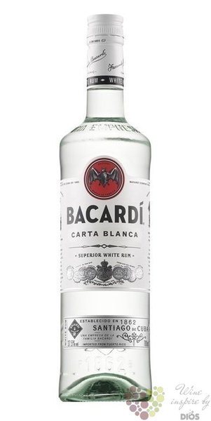 Bacardi „ Carta blanca ” white Cuban rum 40% vol.  0.70 l