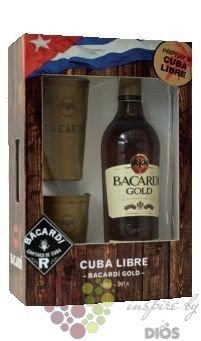 Bacardi  Gold Oro  2cups pack flavored Cuban rum 37.5% vol.  0.70 l
