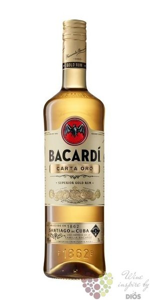 Bacardi  Carta Oro  aged Cuban rum 40% vol.   0.70 l