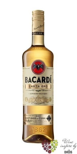 Bacardi  Carta Oro  aged Cuban rum 40% vol.   1.00 l