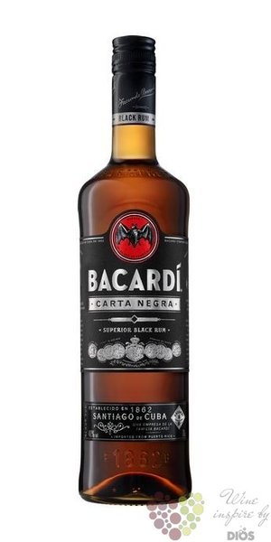 Bacardi  Carta Negra  aged Cuban rum 40% vol.   0.70 l
