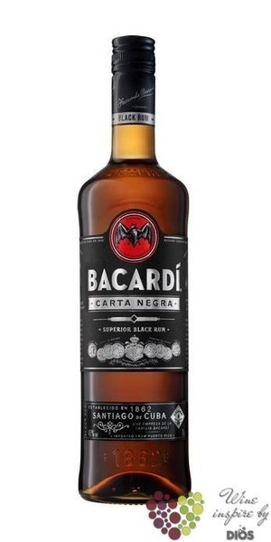 Bacardi  Carta Negra  aged Cuban rum 40% vol.  1.00 l